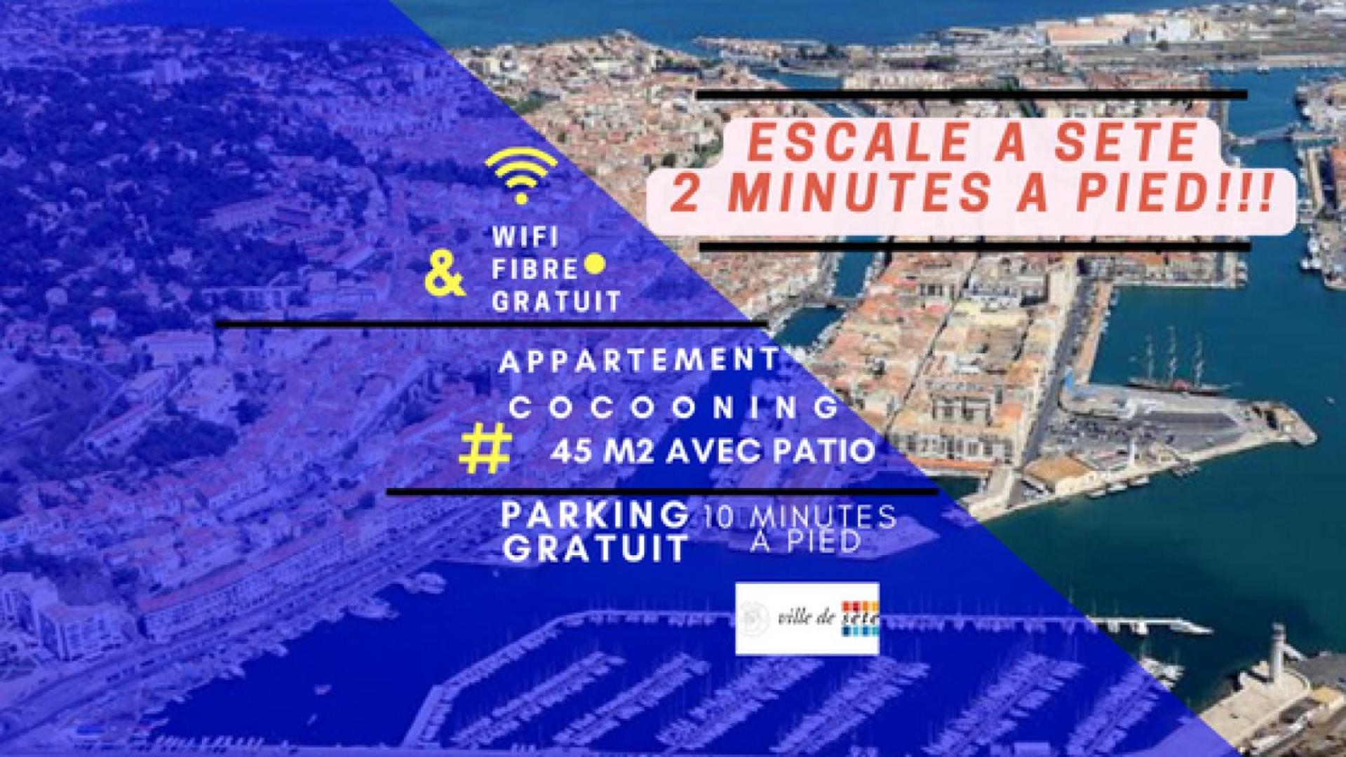 Splendide T2 Neuf Coocoonig Avec Petit Patio Apartment Sete Bagian luar foto